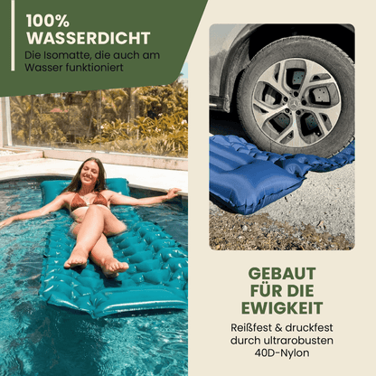 Ultraleichte & kompakte Isomatte — perfekt für Wanderungen
