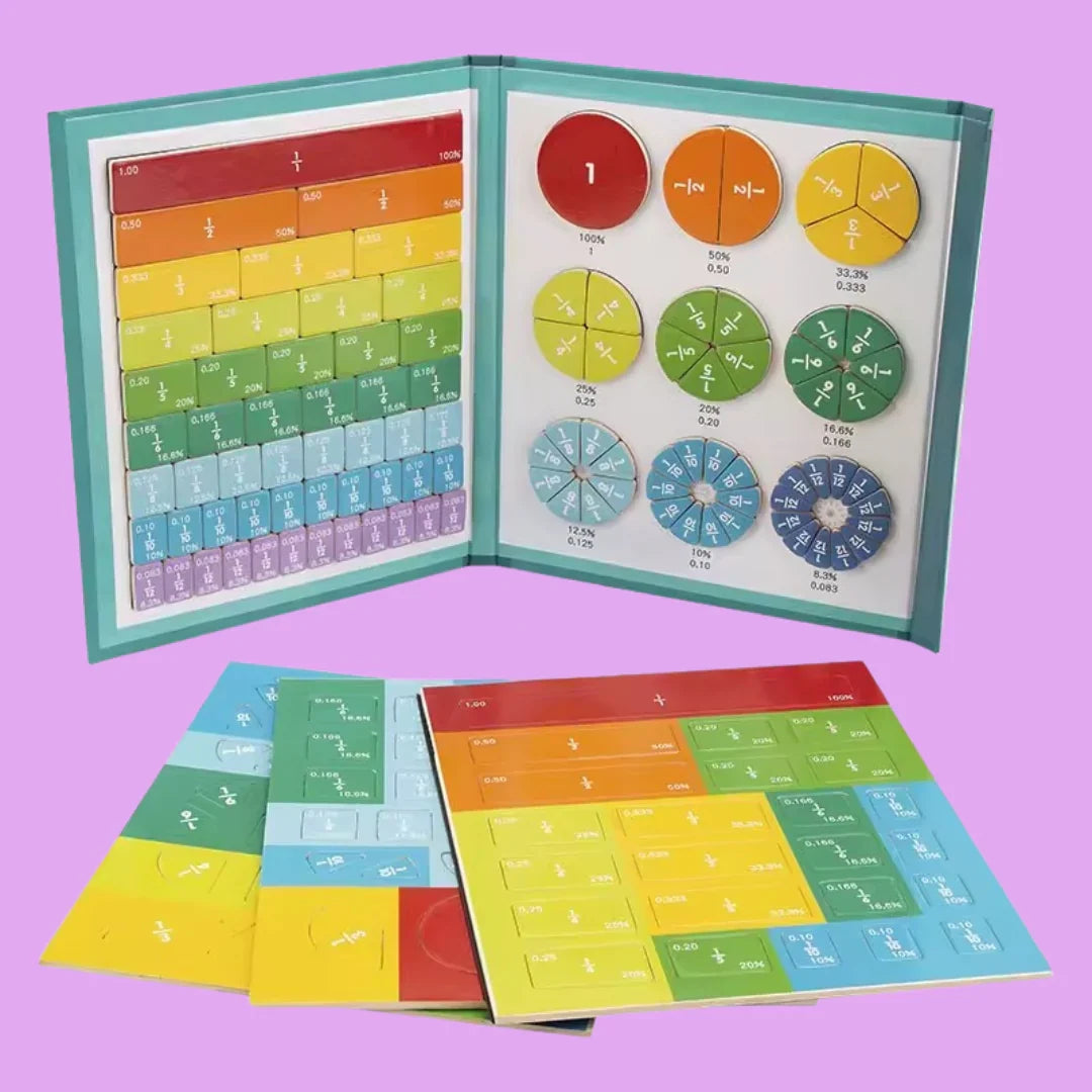 Livre pédagogique animé sur les fractions