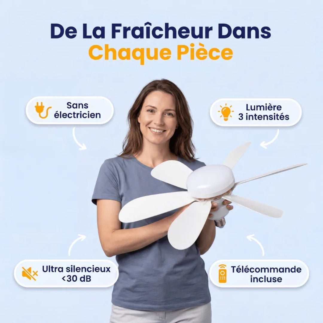 Ventilateur Plafond LED