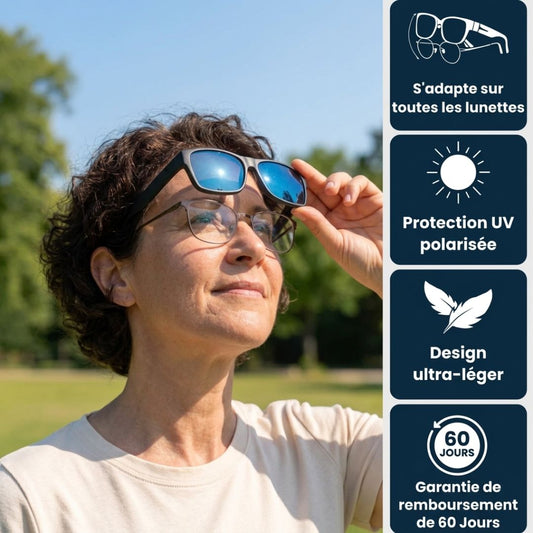 Lunettes Clip-On Polarisées – Vision Nette Sans Compromis