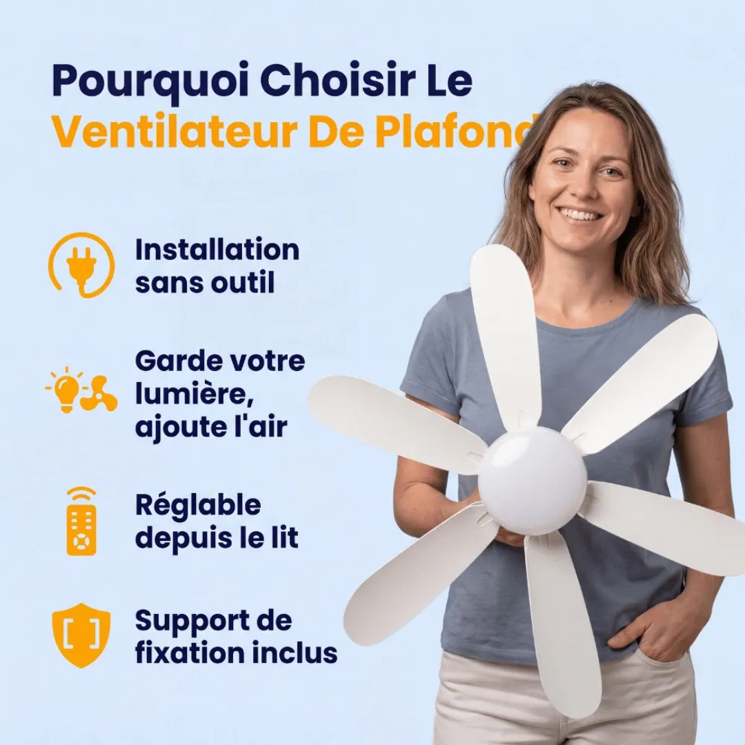 Ventilateur Plafond LED