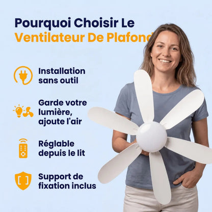 Ventilateur Plafond LED