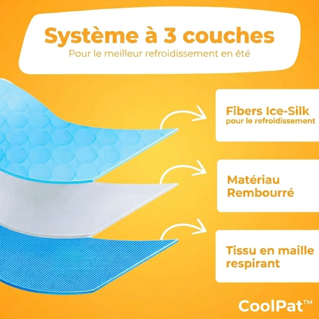 CoolPat™ – Tapis Rafraîchissant Premium pour Chien & Chat