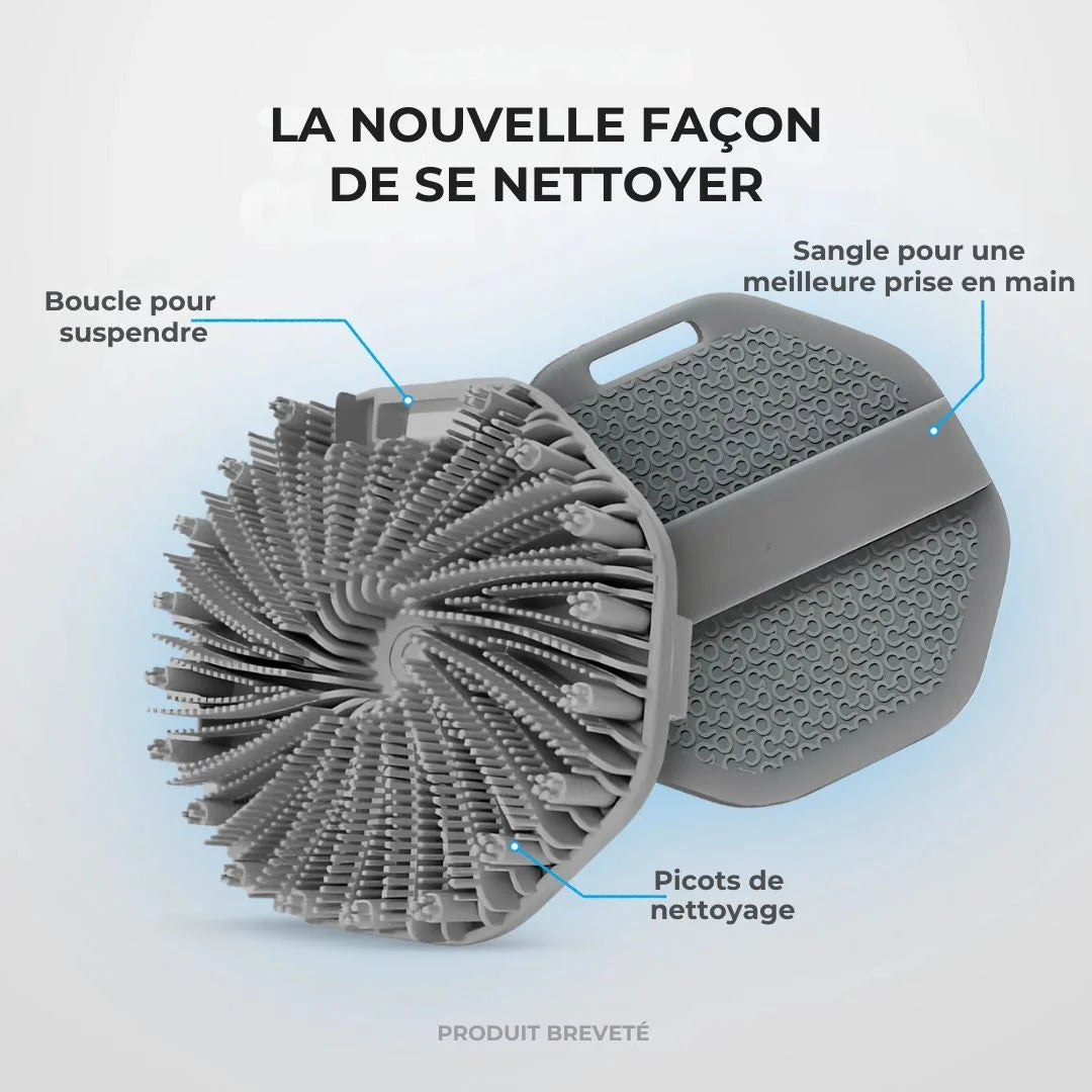 Brosse de Douche Hygiénique Anti-Bactérienne