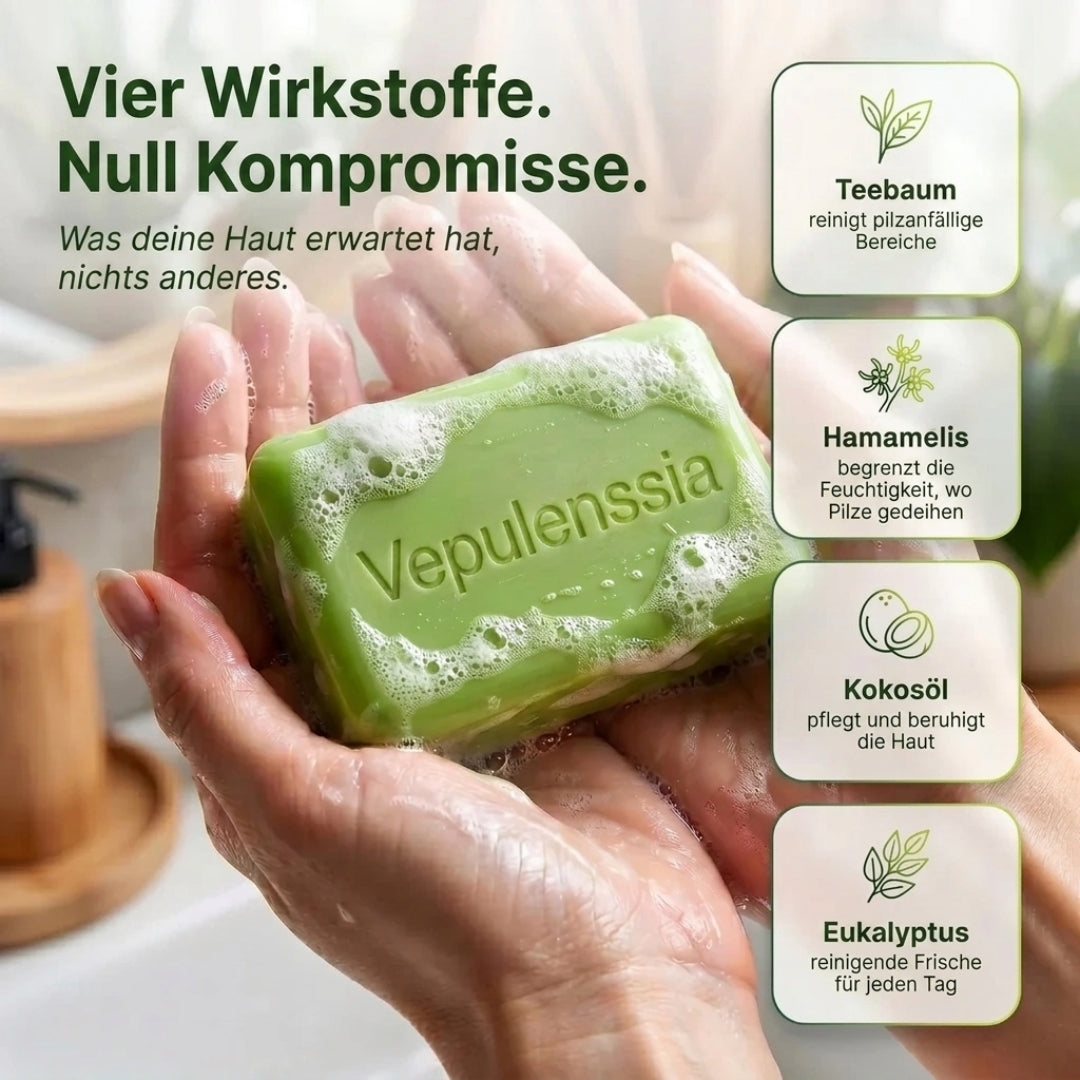 Antimykotische Reinigungsseife Vepulenssia